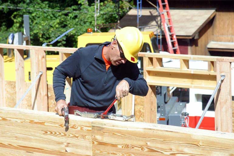 Open Building: An Interview With Tedd Benson Of Unity And Bensonwood Homes 4 Tedd benson working on the favat home (this old house)