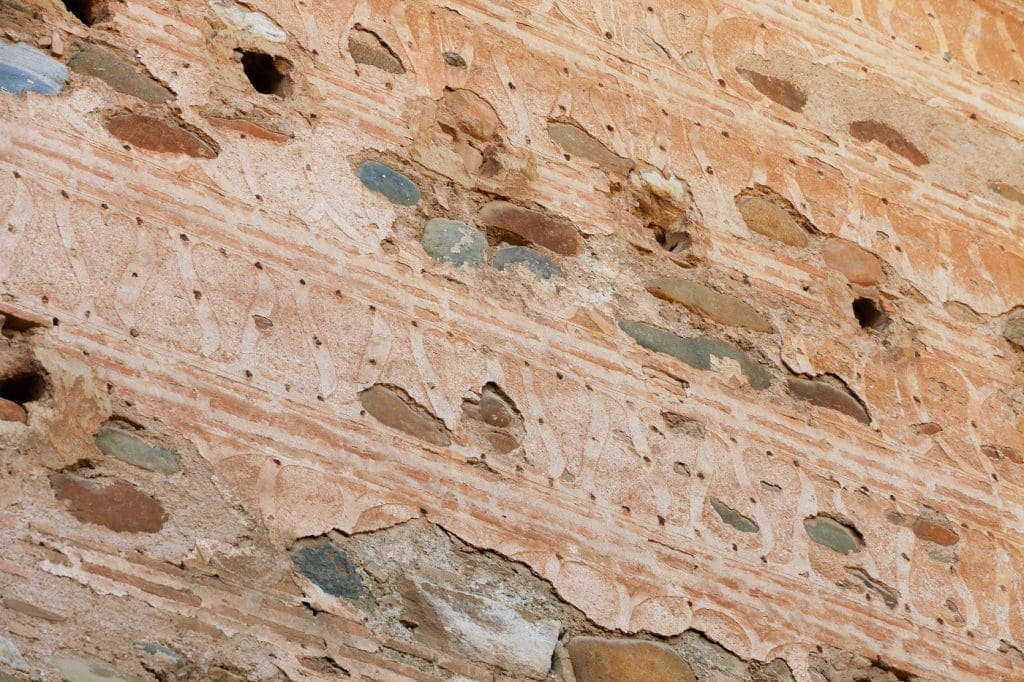 Rammed earth wall - rammed earth