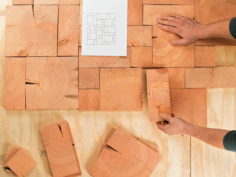 Figuring out tile pattern - end grain flooring