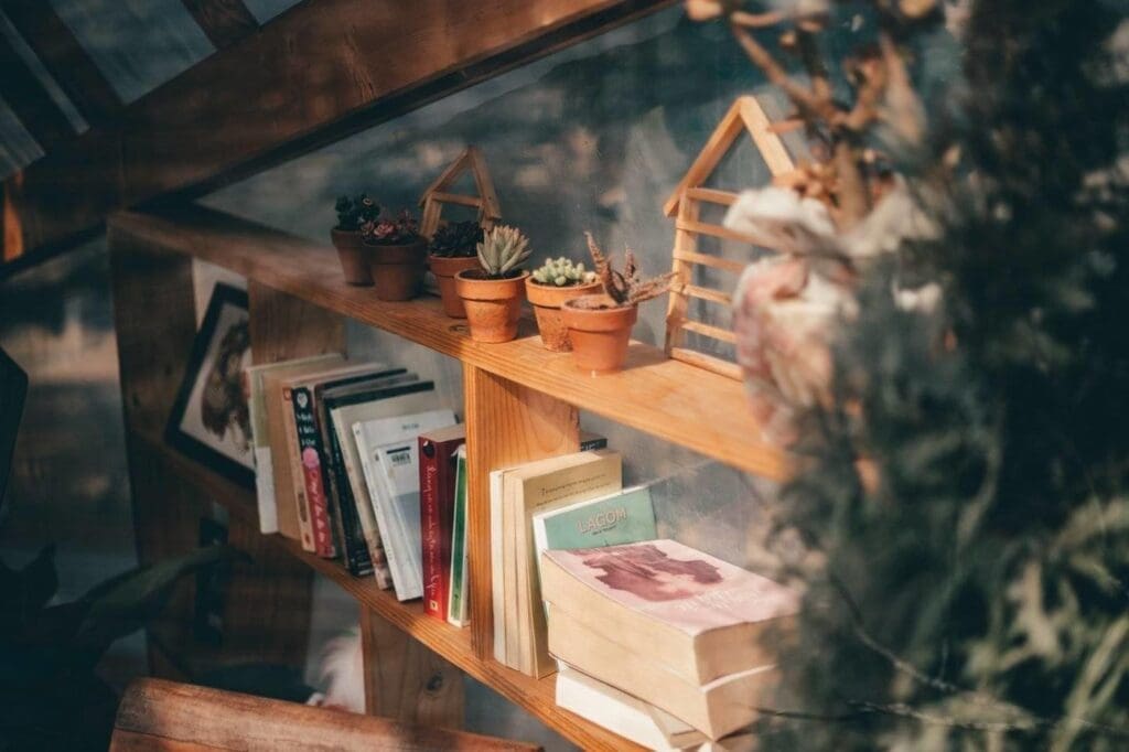 Top Design Trends To Incorporate In Your Green Home This Year 3 Books on reclaimed wooden bookshelf - top design trends to incorporate in your green home