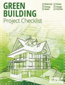 Green building project checklist cover