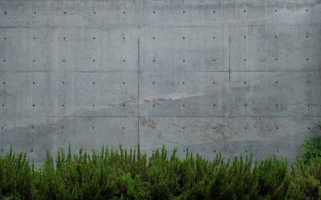 What Are Your Options For Eco-Friendly Concrete? 9 Concrete wall with greenery - options - eco-friendly concrete