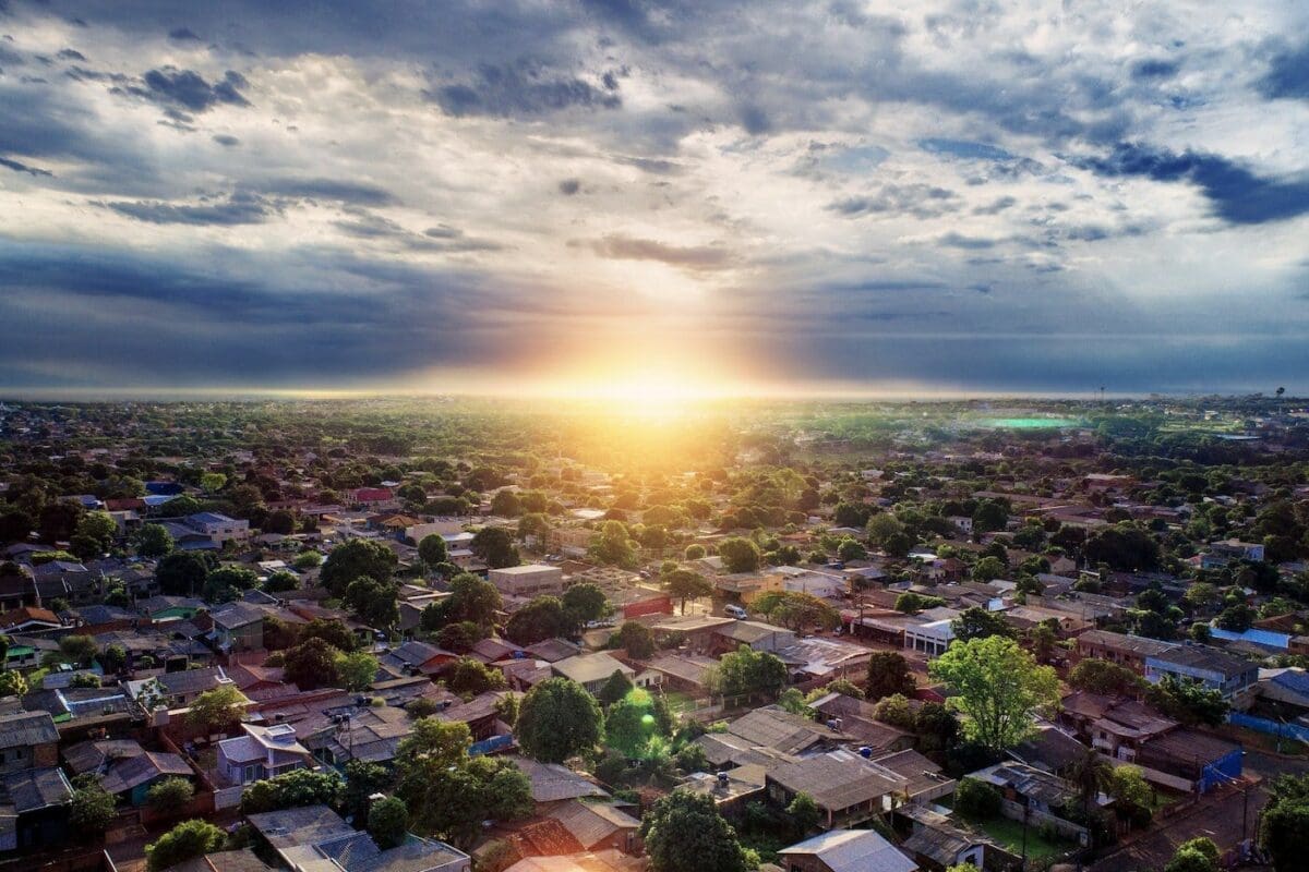 How To Decarbonize Your Home 2 Sunrise over suburbs - how to decarbonize your home