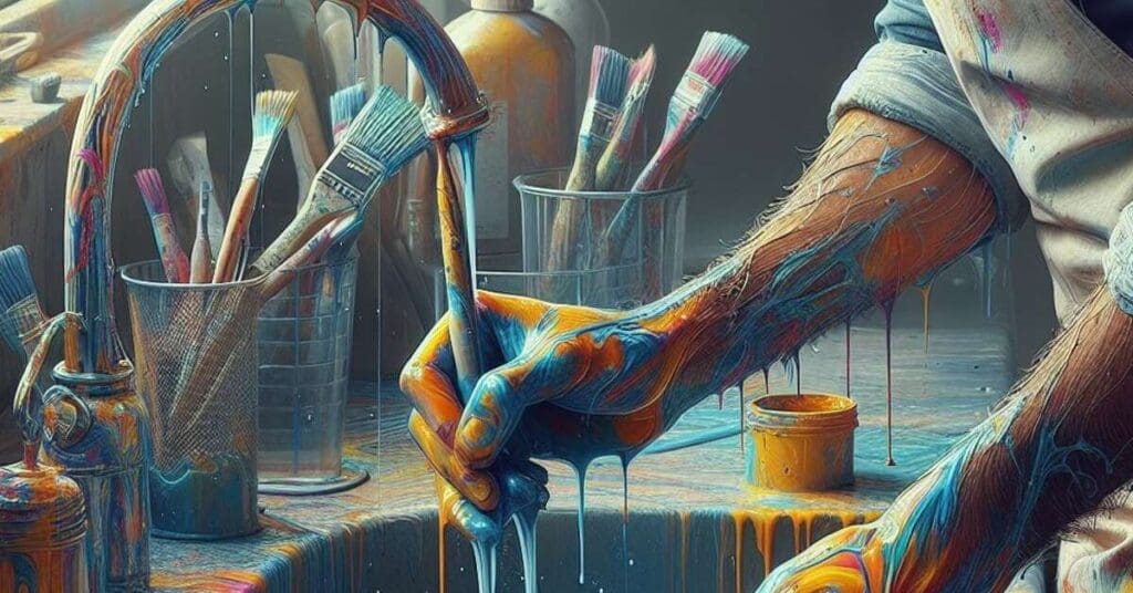 How To Get Paint Out Of A Kitchen Sink 4 Paint in sink