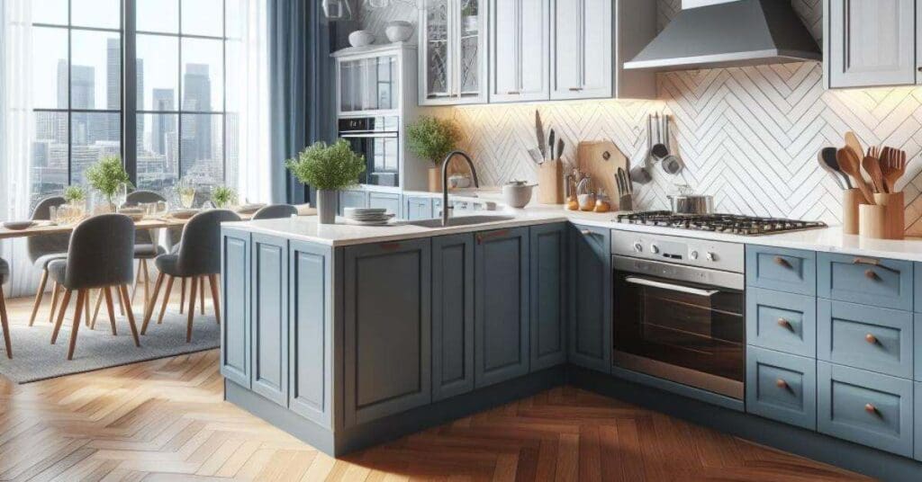 Modern kitchen l shaped