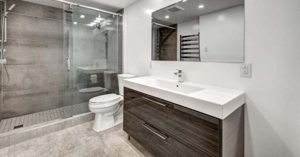 Remodelled bathroom green renovation