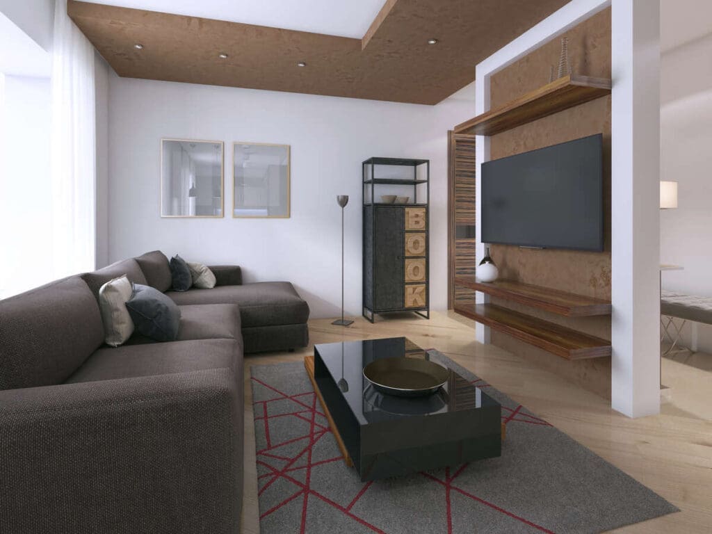 Home theatre in living room