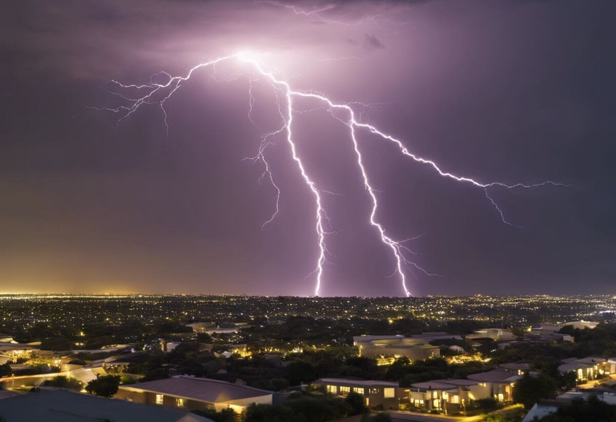 The Future Of Electricity For Residential Use In Canada 2 Lightning bolt over city lit up by electricity