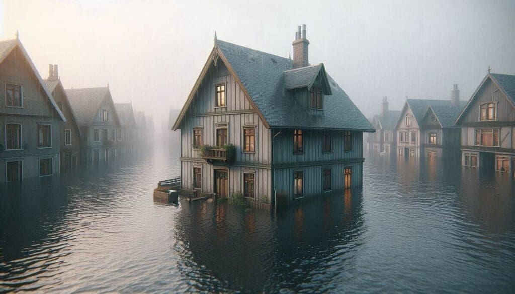 House flooded