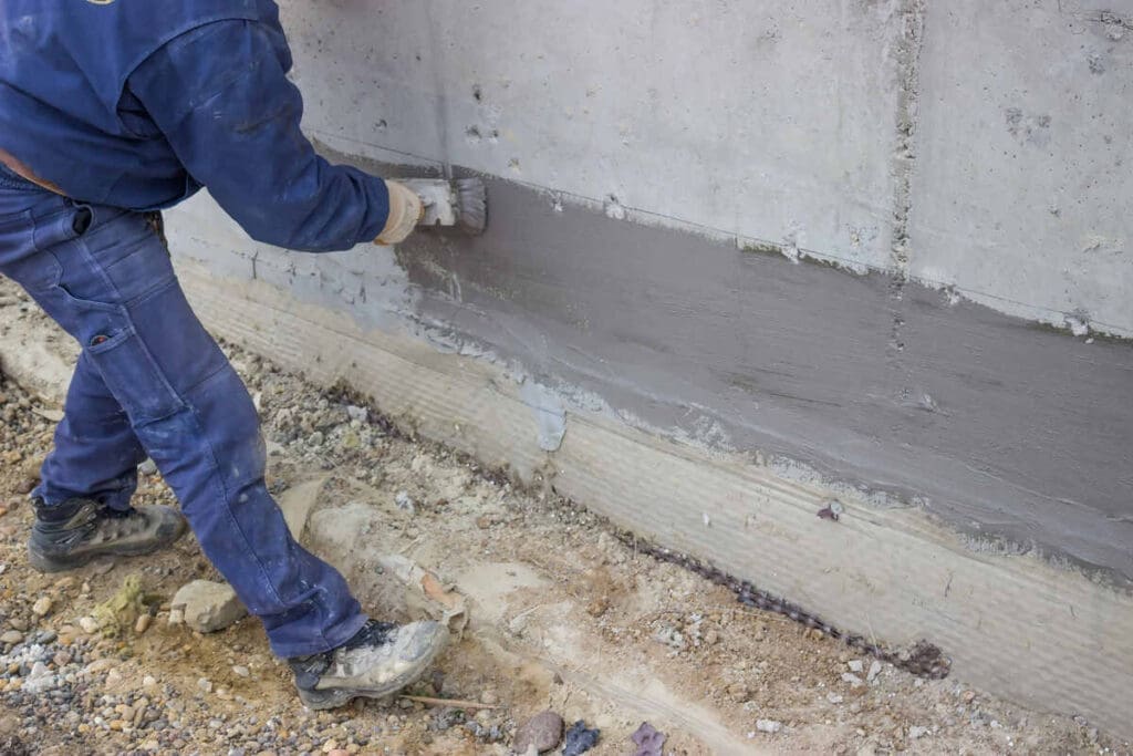 The Average Cost Of Basement Waterproofing In Canada 4 Basement waterproofing - cementitious coating