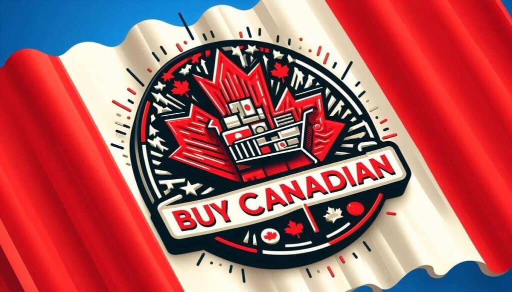 Buy canadian - canada flag