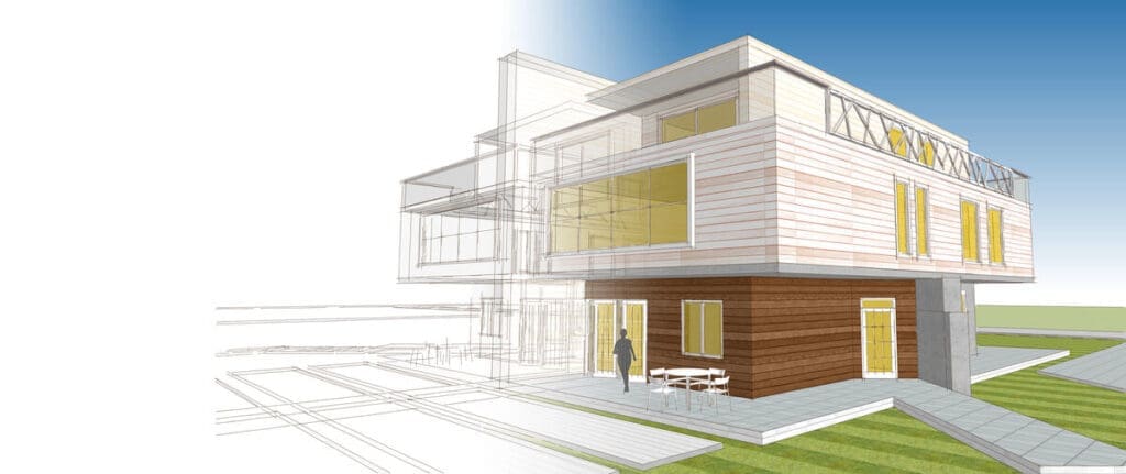 3d drawing of building