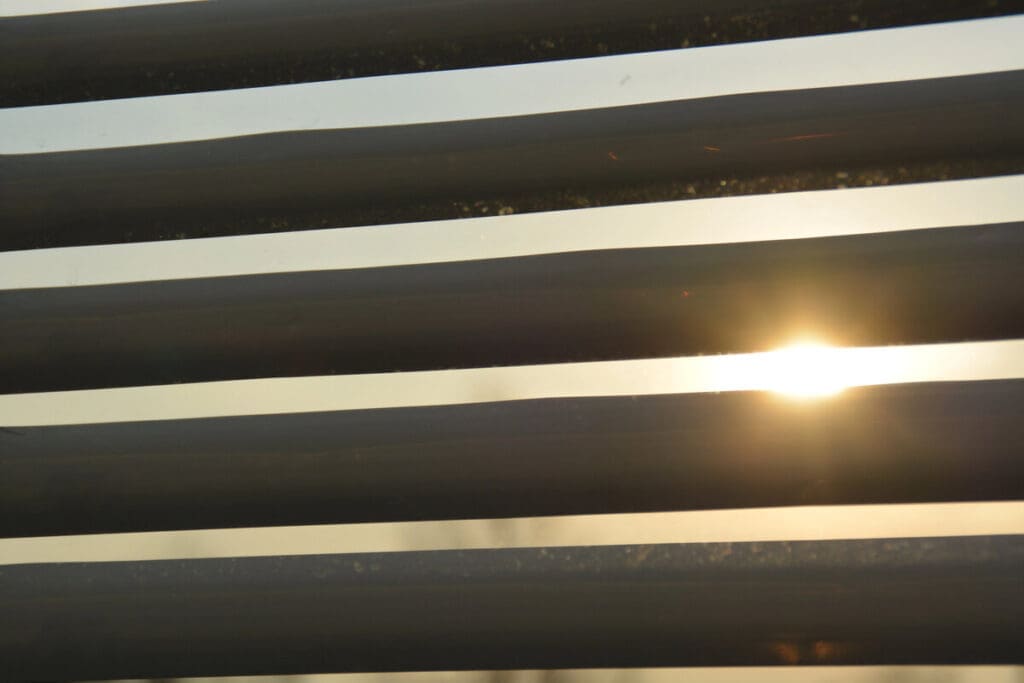 Window blinds to block sun