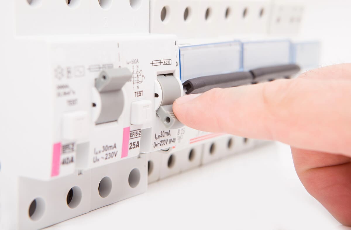 Switching off breaker box