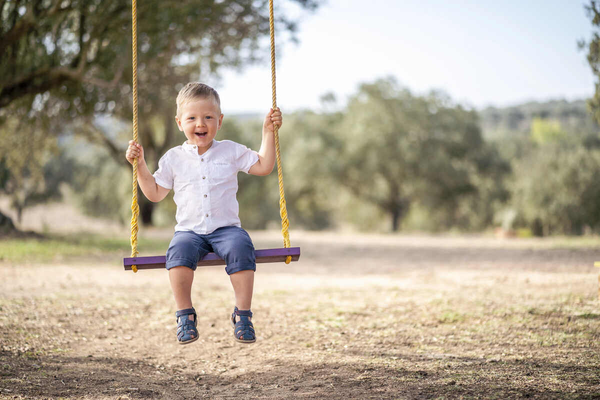 How To Choose A Sustainable Kids Swing Set 2 Child on swing