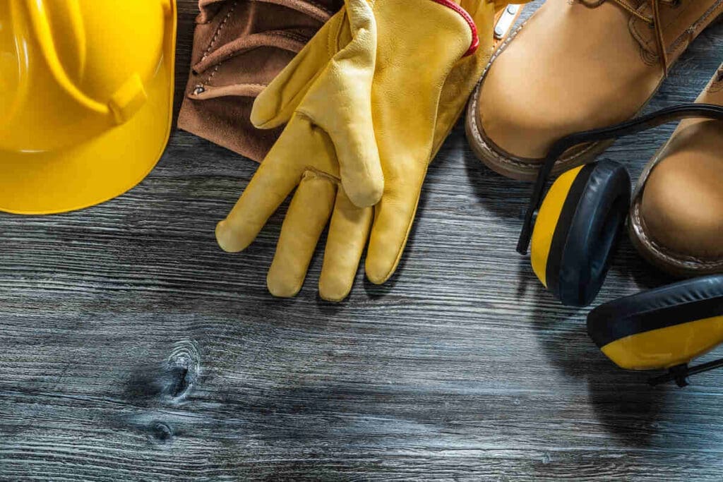 Construction worker safety gear
