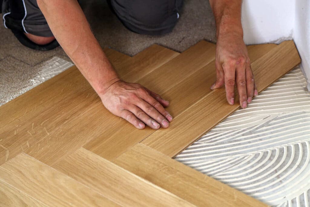 Installing laminate flooring for remodel