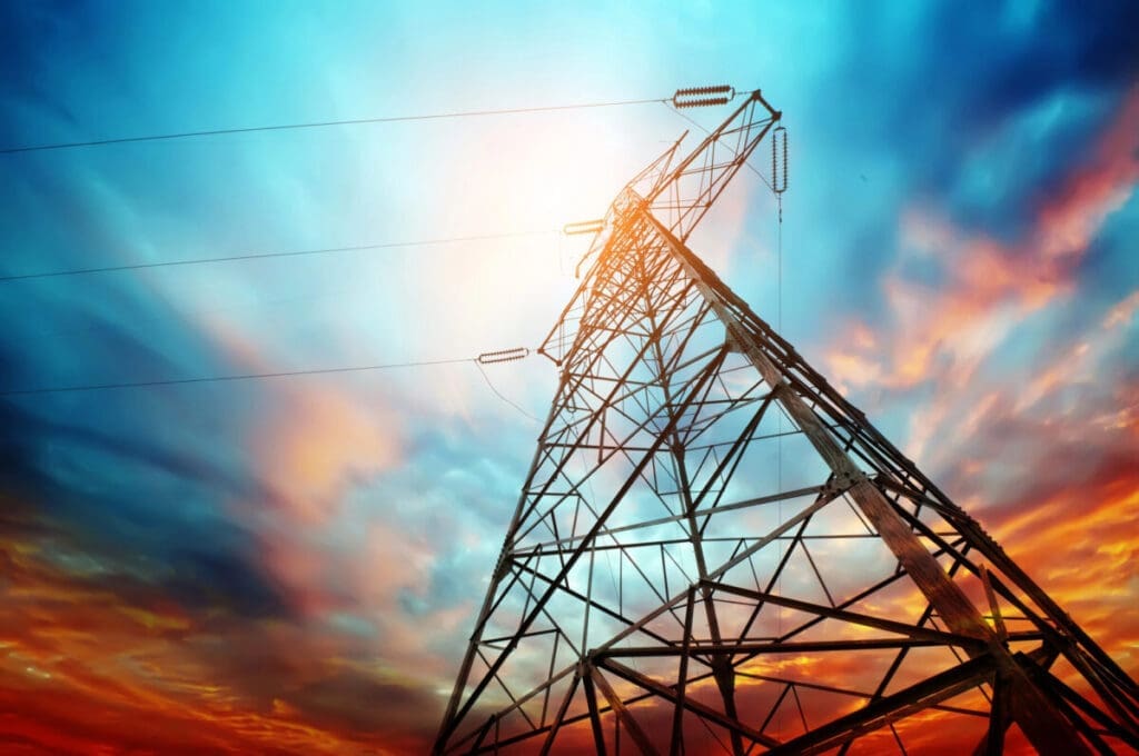 High voltage electricity tower