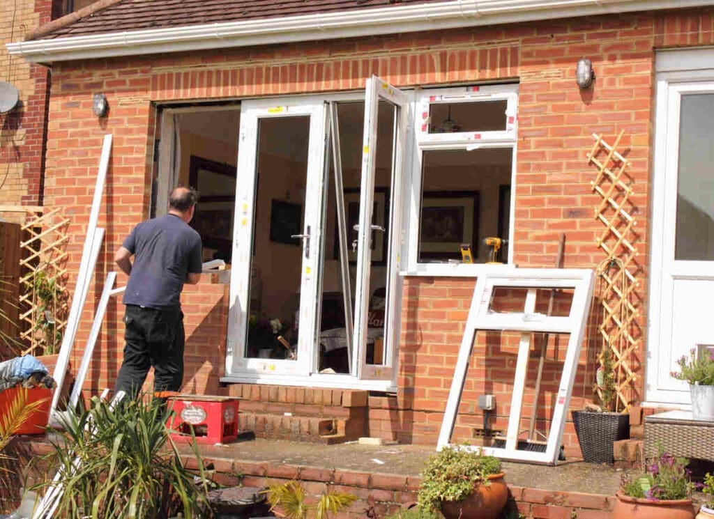 Window replacement in house