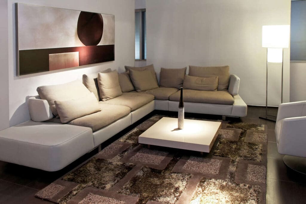 Couch in living room