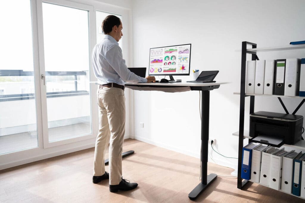 A Beginner’s Guide To Linear Actuators And Their Everyday Uses 4 Standing desk using linear actuator