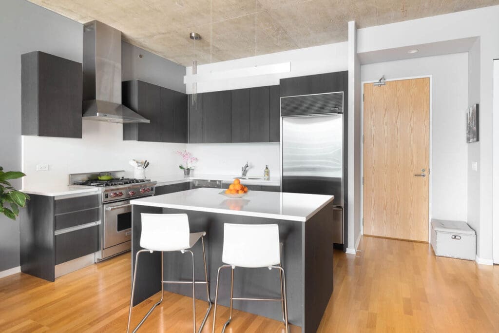 Condo renovation kitchen
