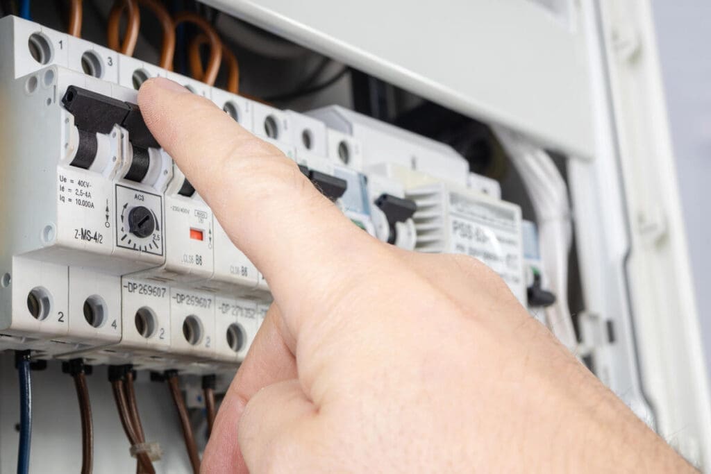 Flicking breaker panel