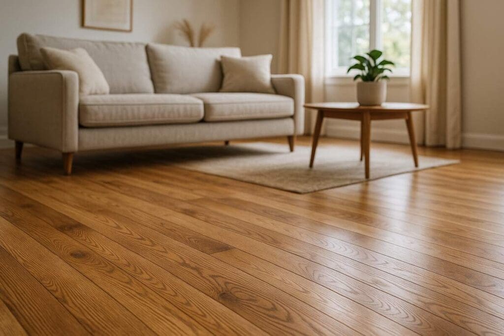 Hardwood floors in house