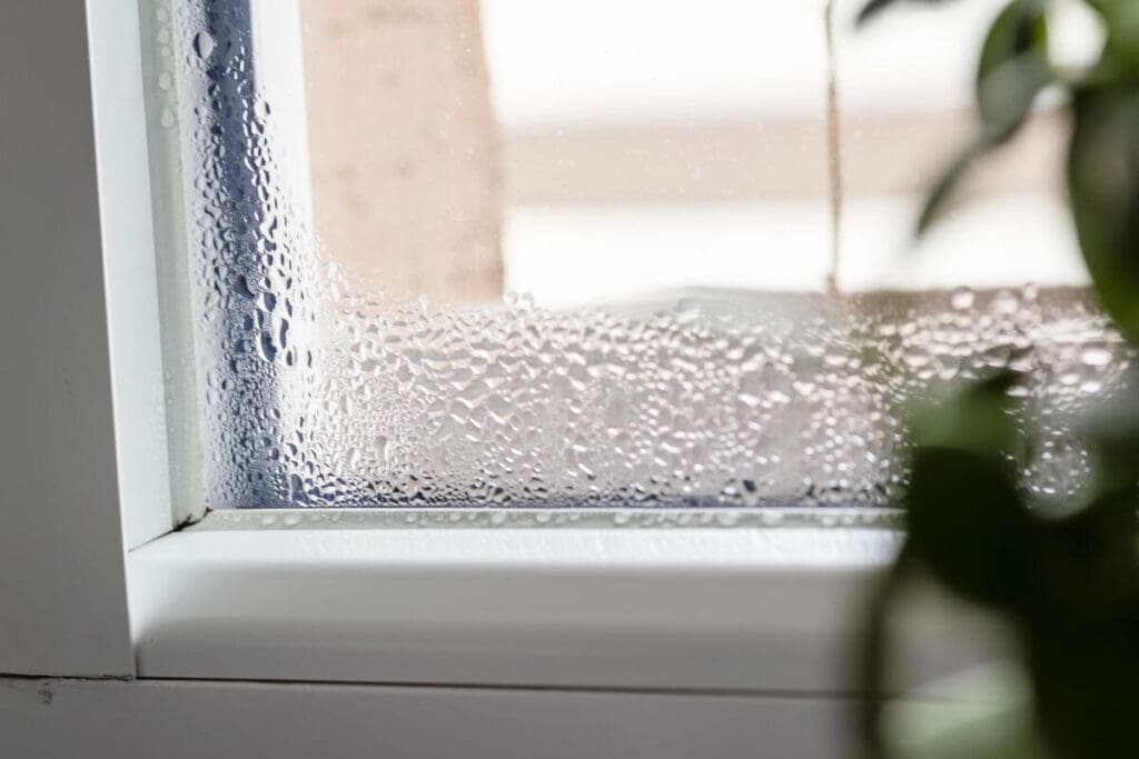 Moisture buildup - condensation on windows