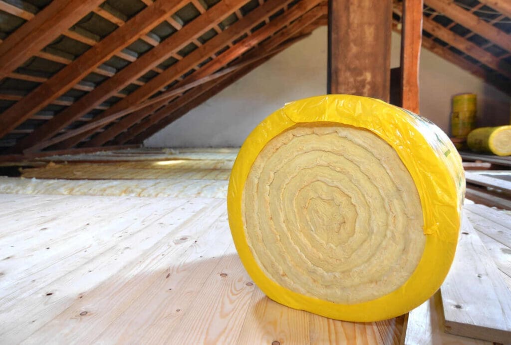 How To Winterproof Your Home 5 Insulation batt in attic