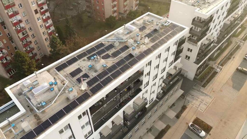 Overhead image of building