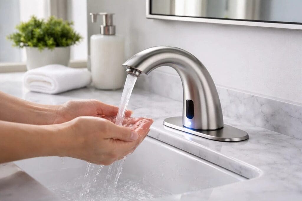 Touchless smart faucet
