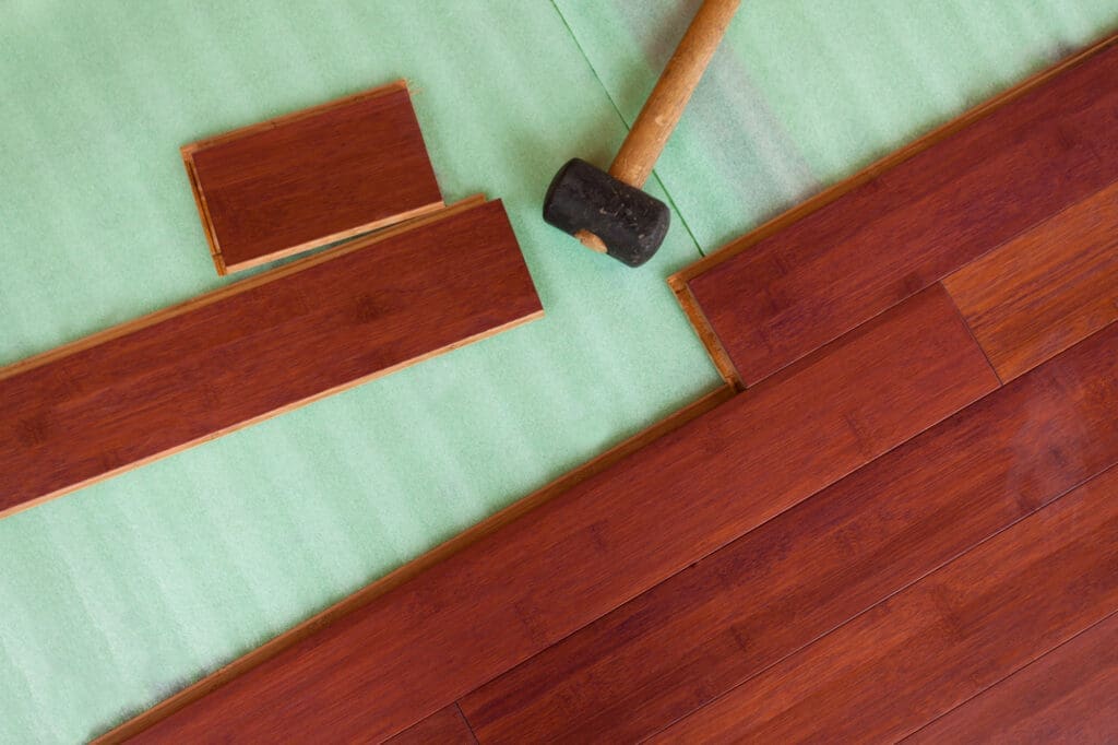 Bamboo wood flooring