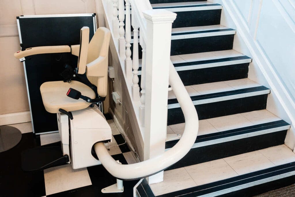 Curved stairlift