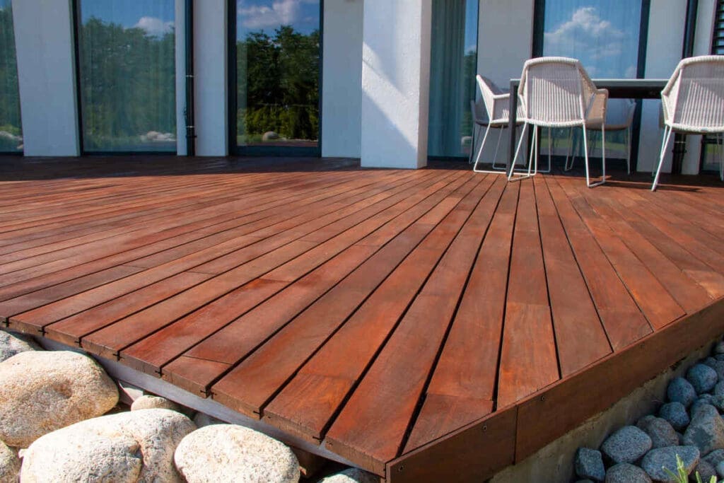 Deck Building Tips To Save Some Grief 5 Nice wood deck behind house