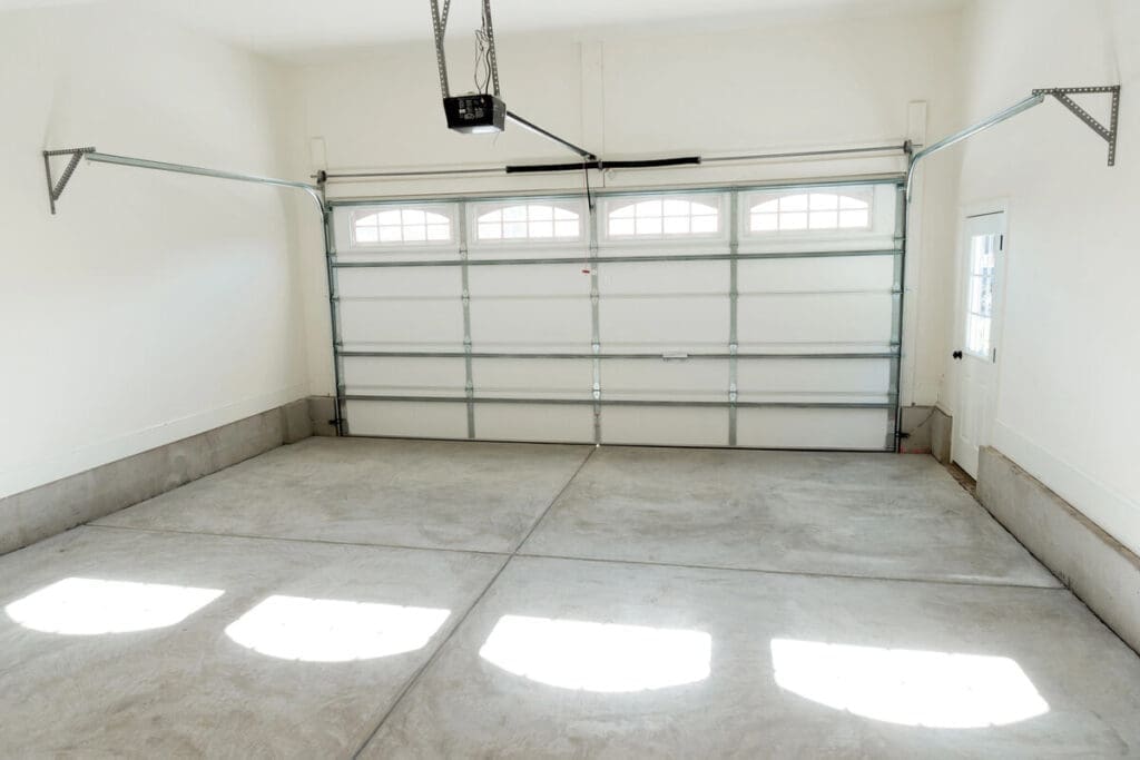 Interior garage door