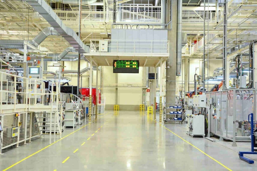 Factory lighting fixtures