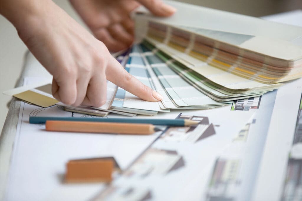 Interior design - choosing a paint palette