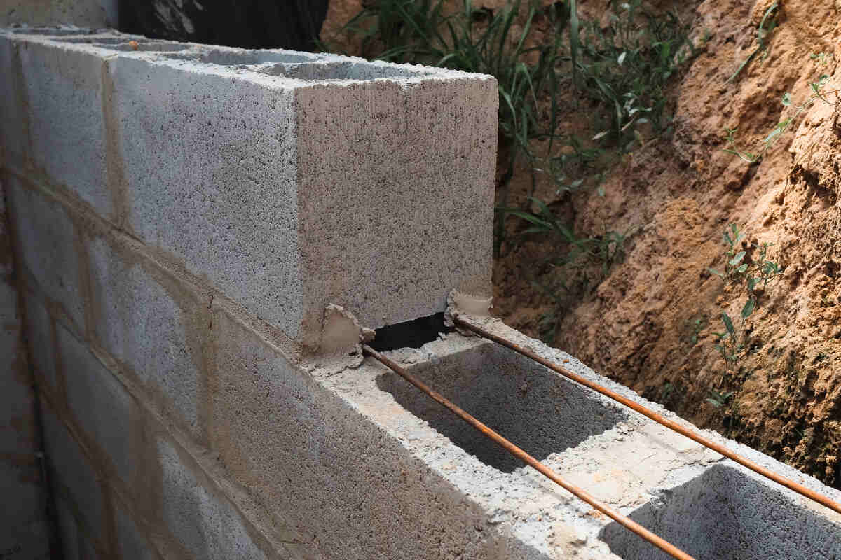 How to Evaluate and Repair Block Foundation Cracks 1 concrete block wall