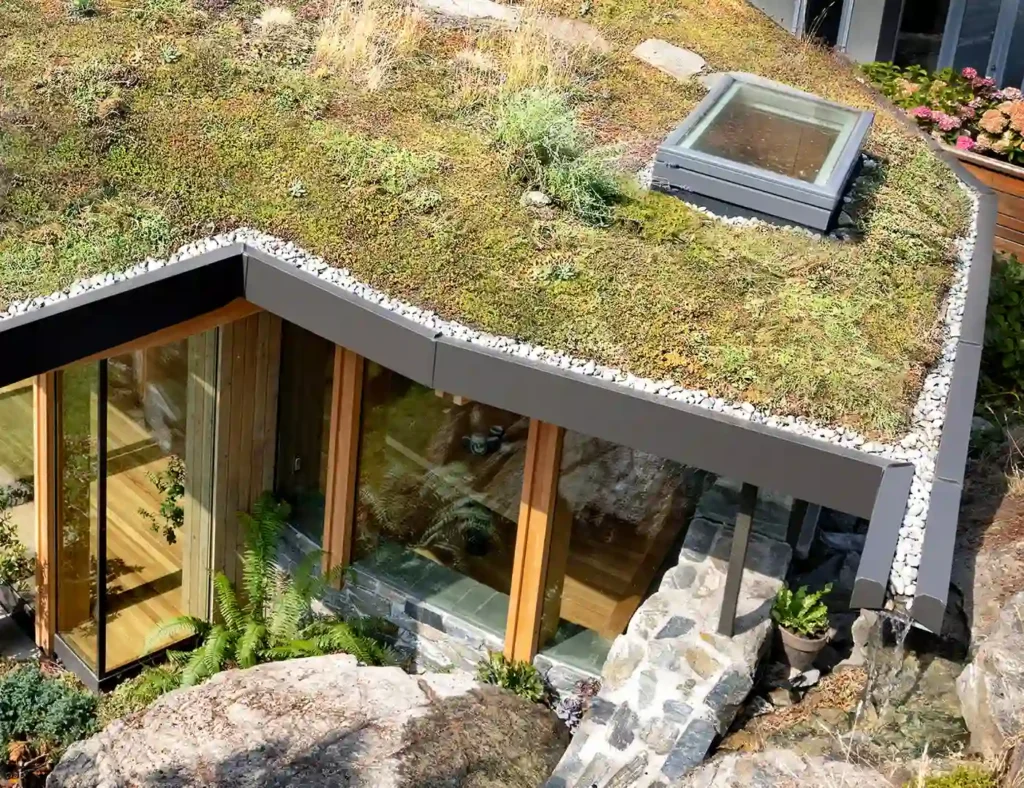 Why Don't More Homes Have Green Roofs? 1 Grotto roof - Greenway Studio