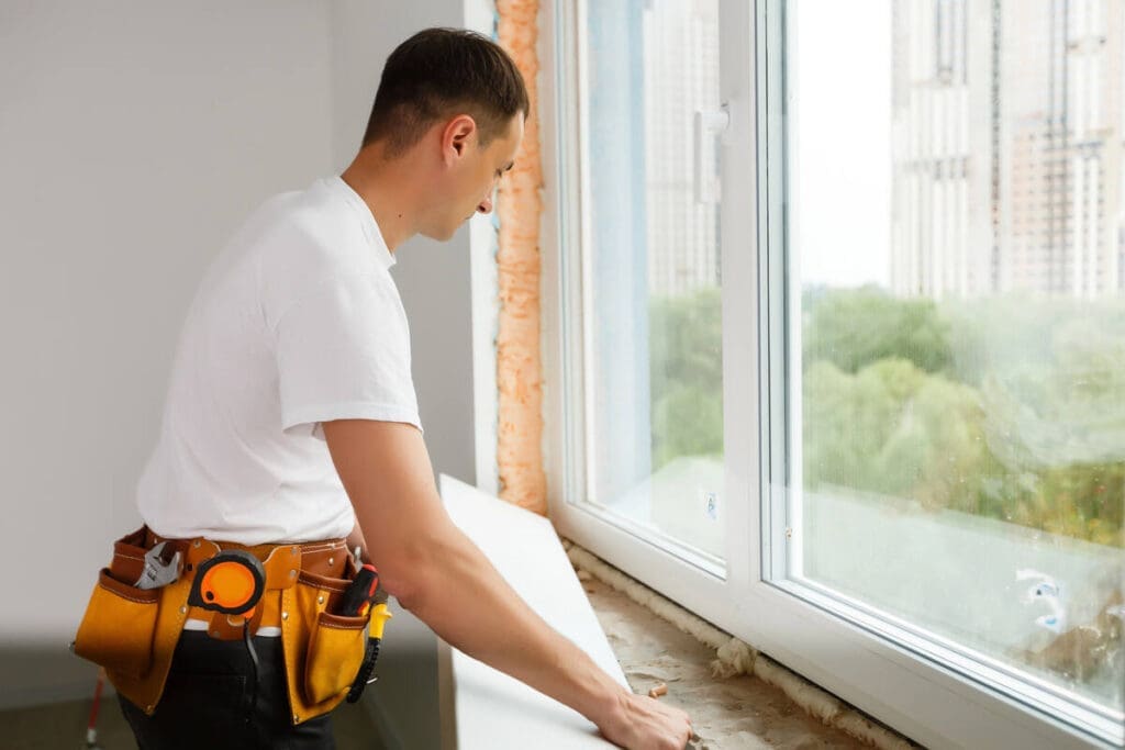 replacing window in house