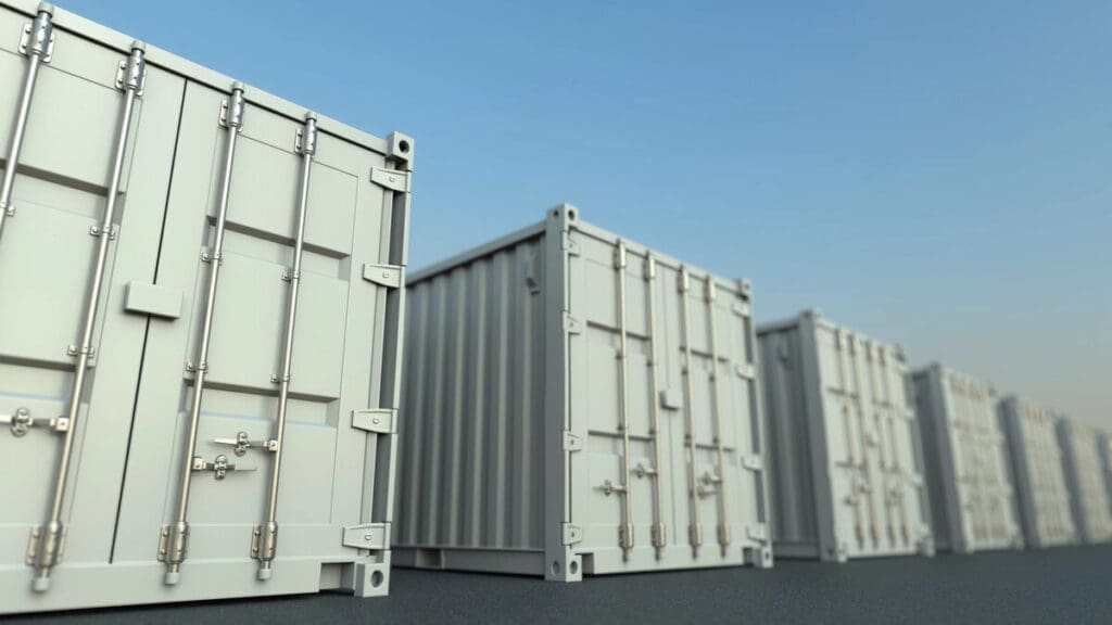 storage containers for rent for construction project