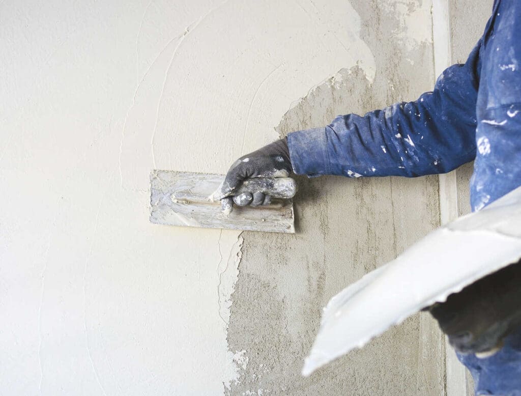 plastering