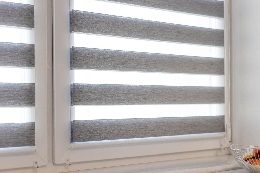 The South-Facing Windows Problem: Heat, Glare and Privacy – And How to Fix All Three 6 zebra blinds on house