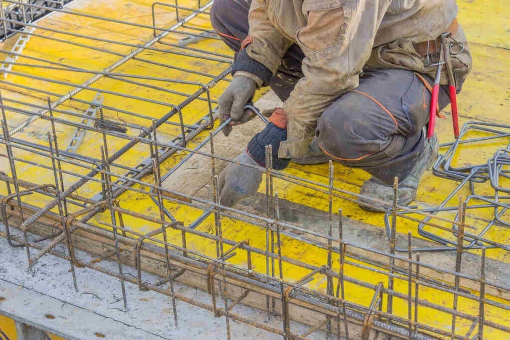 Why Quality Steel Reinforcement Matters for Long-Lasting, Sustainable Concrete Construction 5 construction worker adding rebar