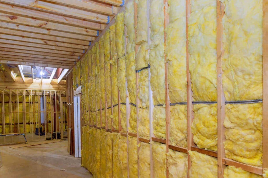 Some Basic Insulation Terms You Need to Know 4 house with fibreglass insulation