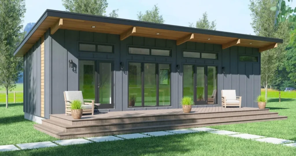 Tiny Homes in Alberta: A Collection of 10 Tiny and Small Prefab Builders 7 Revelstoke model tiny house - Amberwood Tiny Homes, Alberta Canada