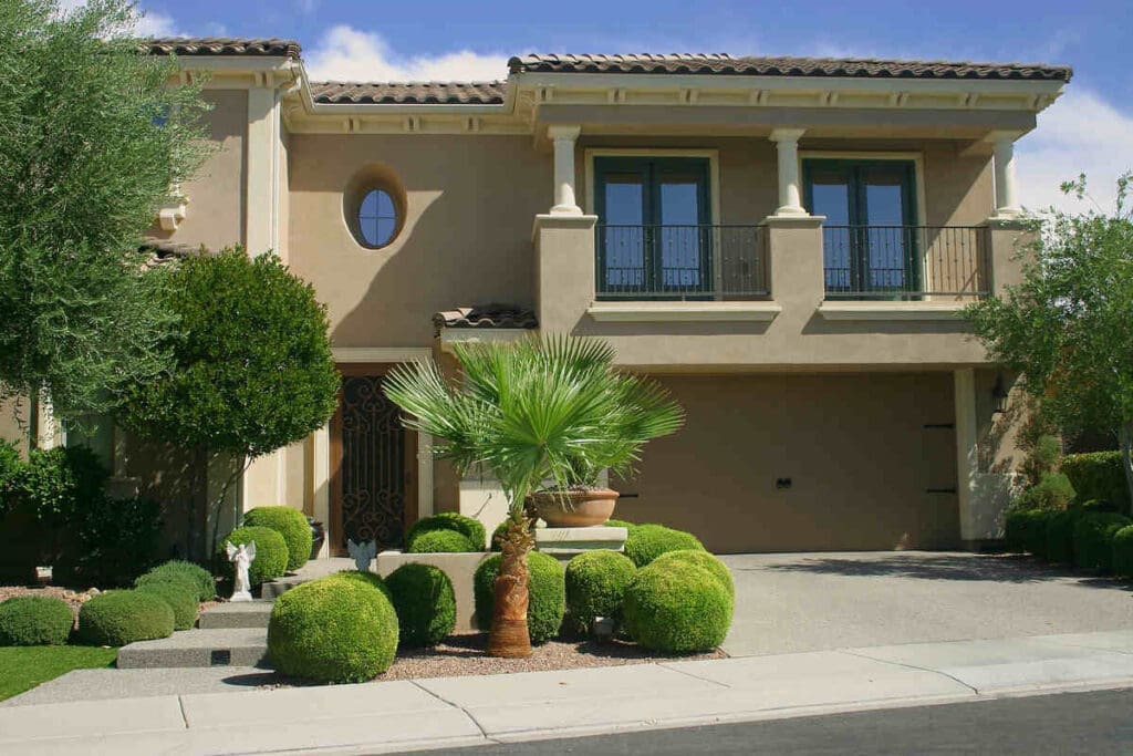 xeriscaping house